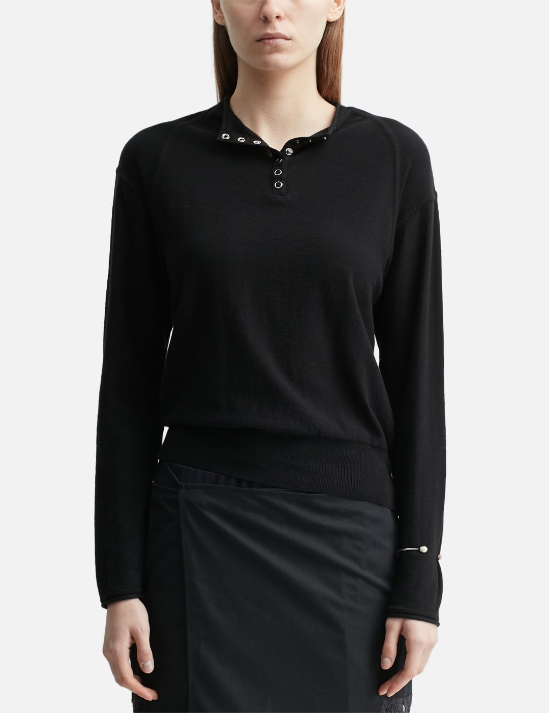 Half Neck Button Pullover view 18