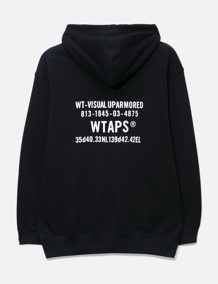 Shop Wtaps Zipup Hoodie In Black