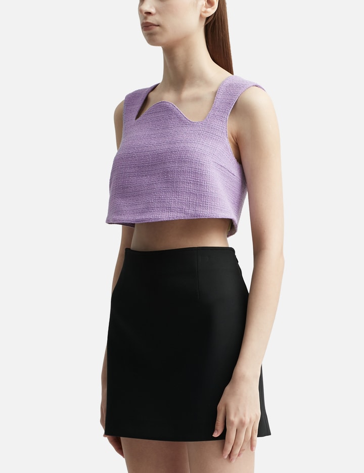 Ikaro Tweed Curved Crop Top Placeholder Image