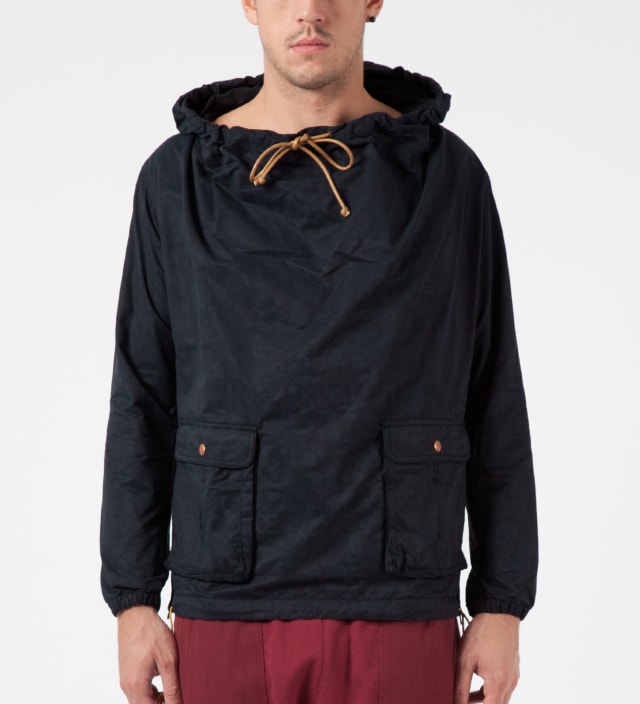 Black Leopard Wideneck Anorak Jacket Placeholder Image