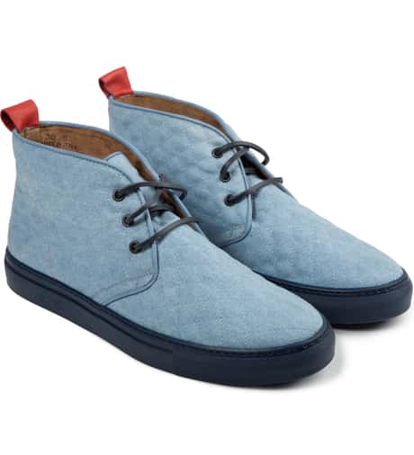 Del Toro - Denim Quilted Chukka | HBX display picture 2