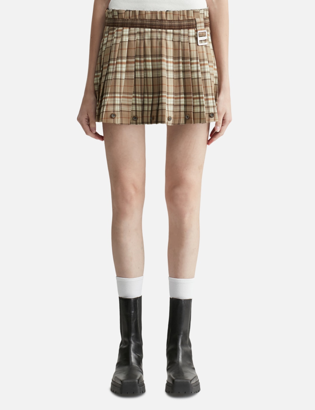 Haze Twotone Pleated Skirt Haze Twotone Pleated Skirt