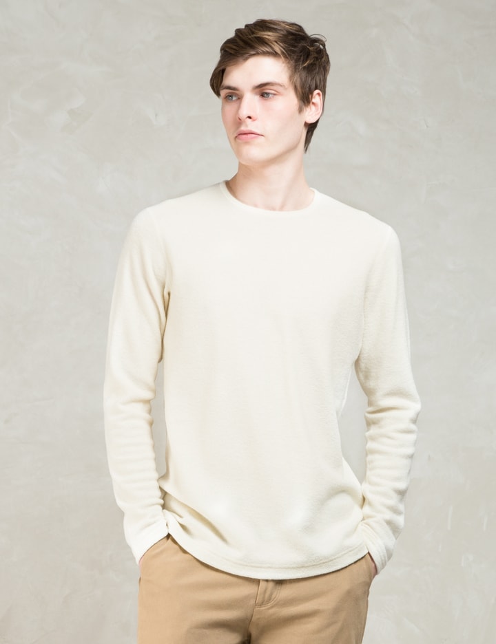 White Felted Wool L/s Sweater Placeholder Image