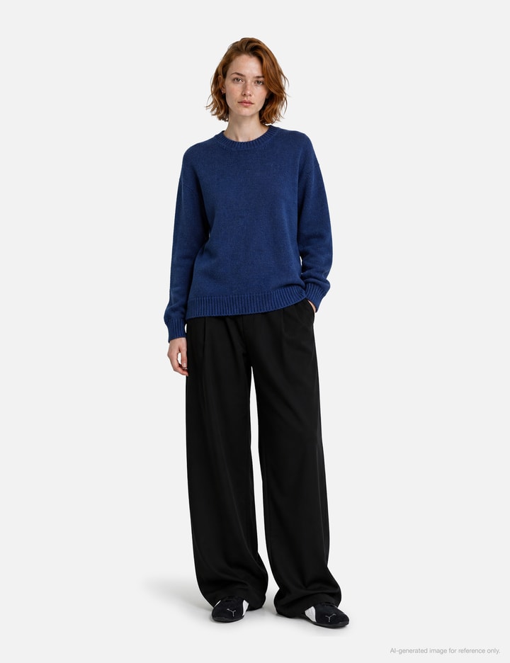 Moondal 15 Classic Round Knit In Navy