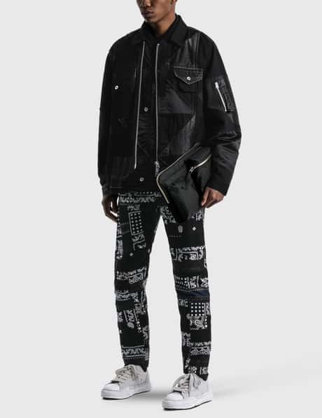Sacai - Sacai x Hank Willis Thomas Solid Mix Blouson | HBX 