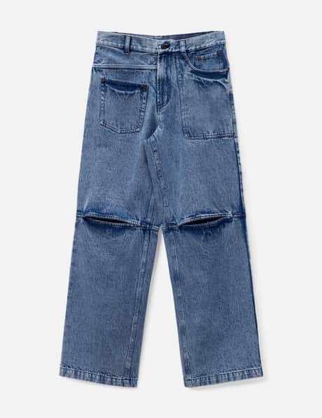 DHRUV KAPOOR Acid Washed Slit Jeans