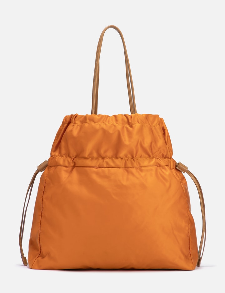 Shop Prada Nylon Bag In Orange