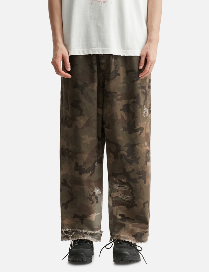 Distressed Camo Oversized Denim Placeholder Image