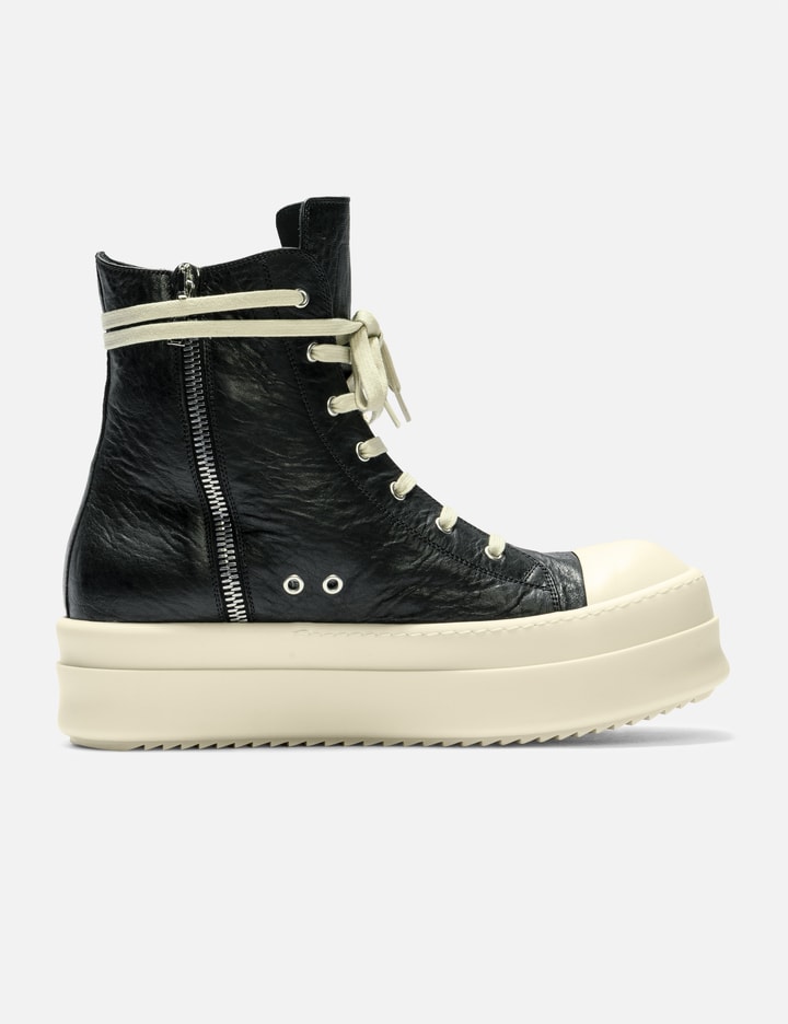 Rick Owens Mega Bumper Sneaks In Tumbled Lamb Leather