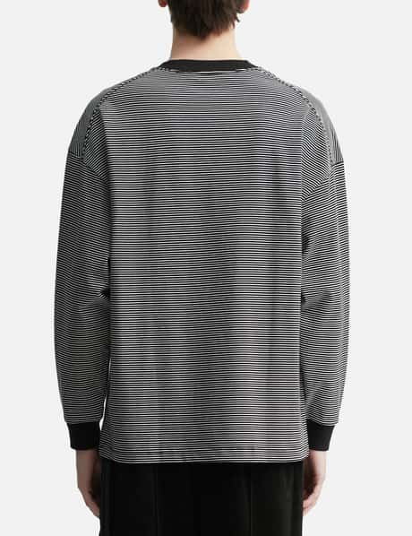 "Relax Stripe Tab" Longsleeve T-Shirt view 12