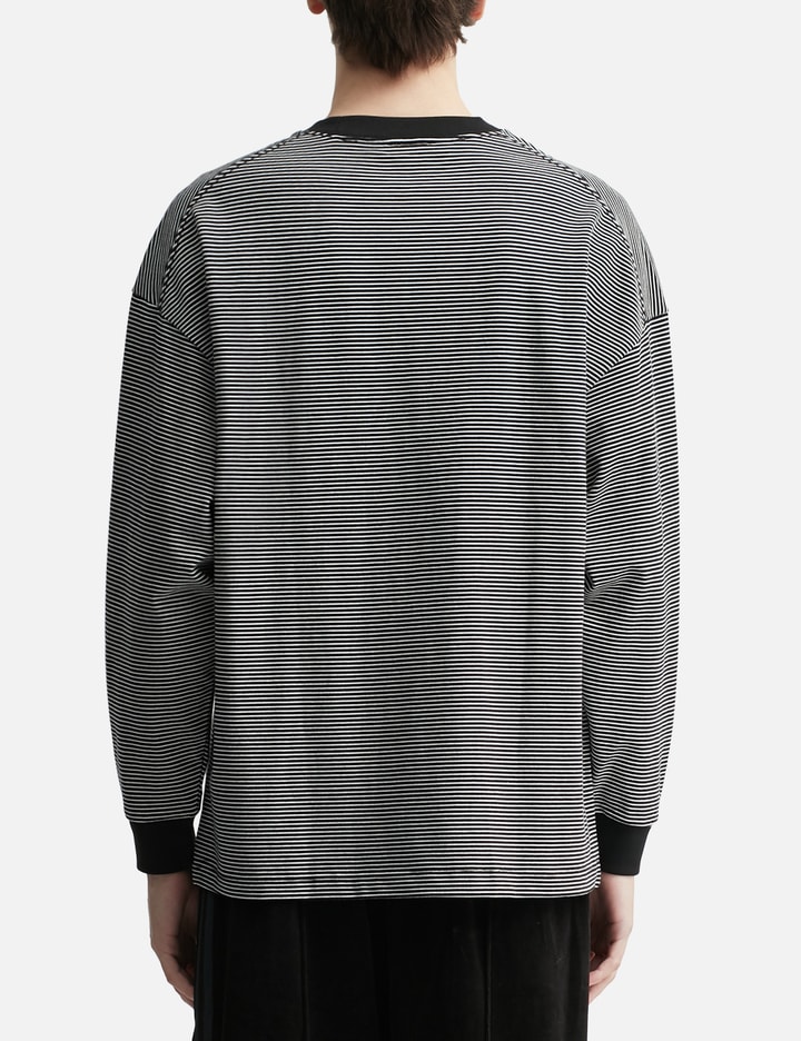 "Relax Stripe Tab" Longsleeve T-Shirt view 4