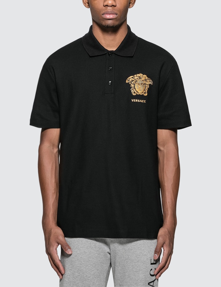 Embroidered Medusa Logo Polo Shirt Placeholder Image