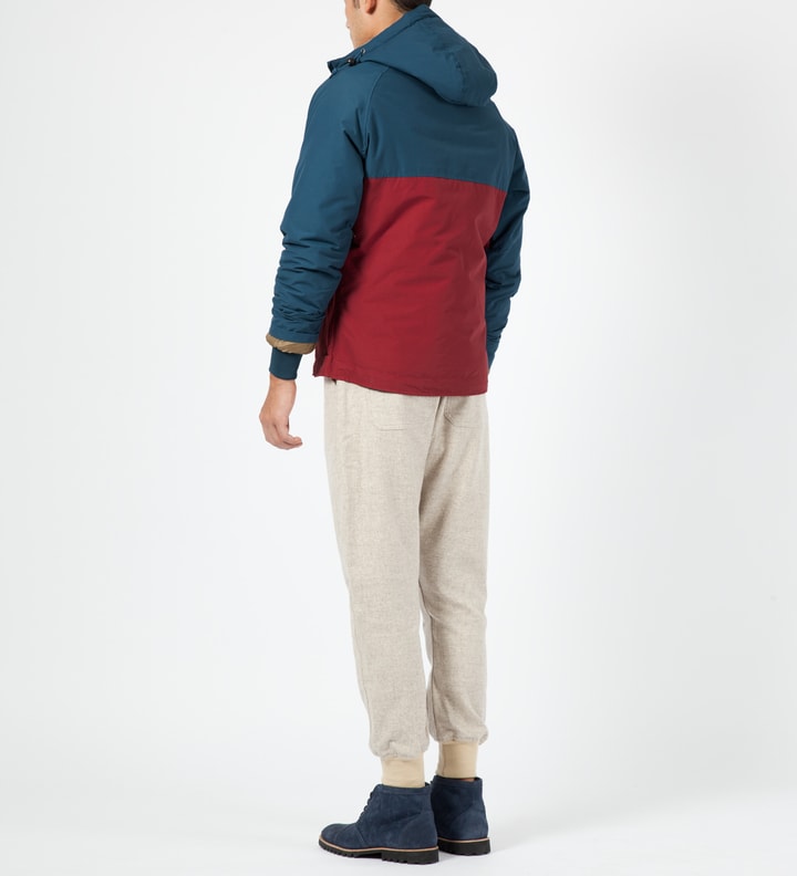 Petrol/Red ELK Pullover Hooded Anorak Placeholder Image