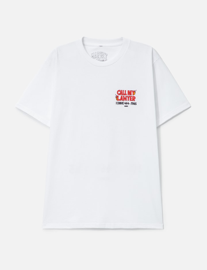 Market X Hot Stuff Call My Lawyer T-shirt In White