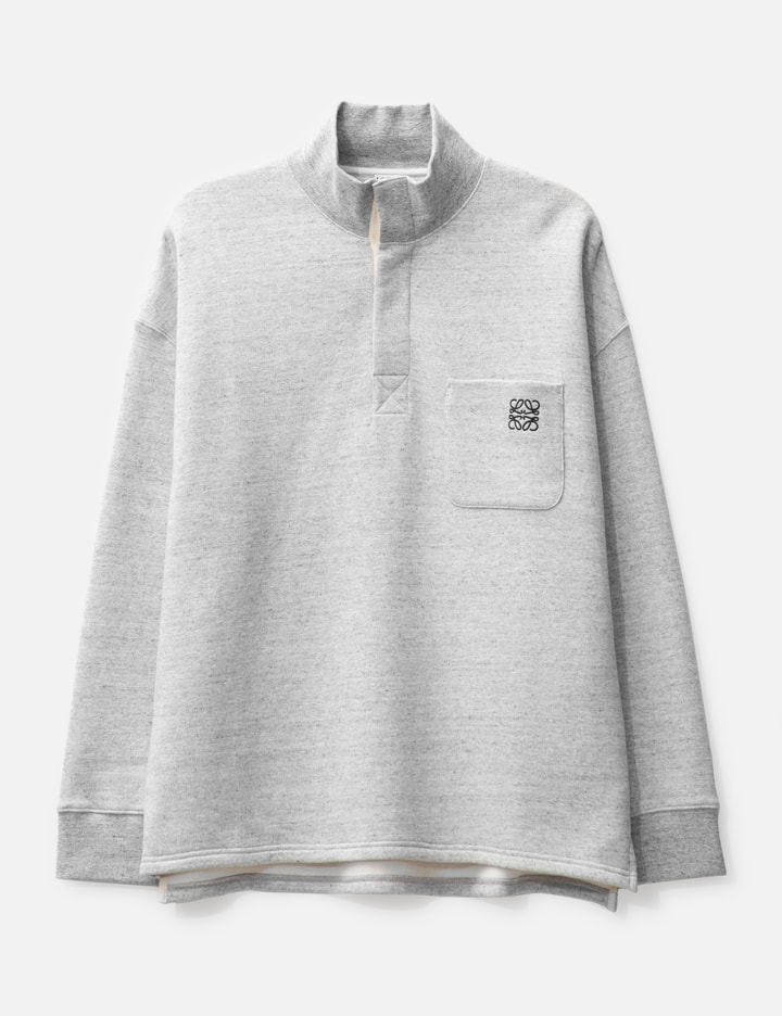Loewe High Neck Sweatshirt In Grey