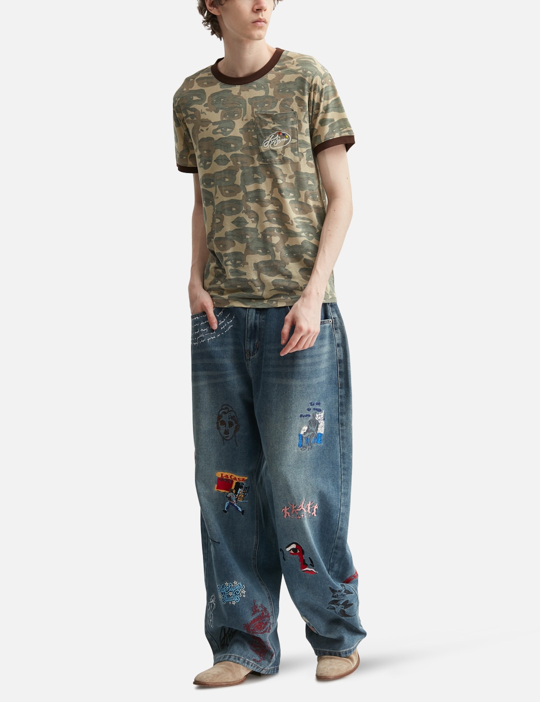 Face Camo Short Sleeve Shirt view 20