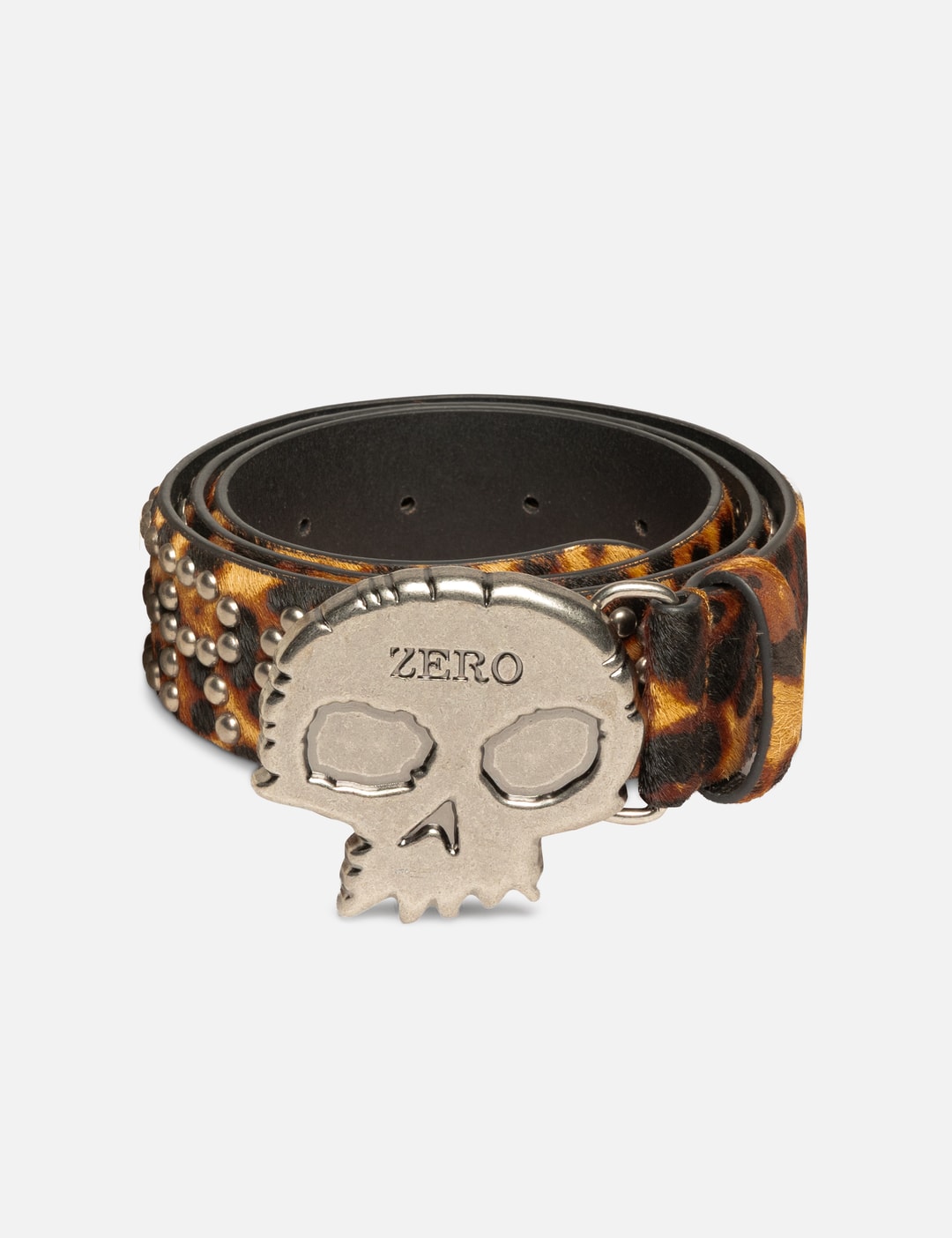 Zero X Pleasures Leopard Studded Belt