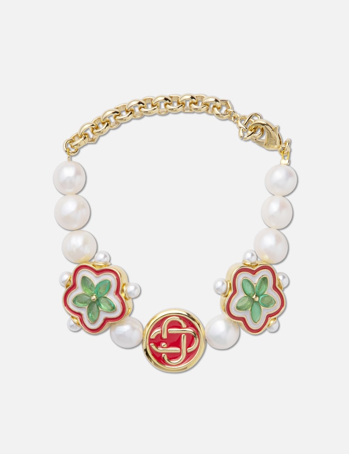 Casablanca Gradient Flower Bracelet In Multicolor