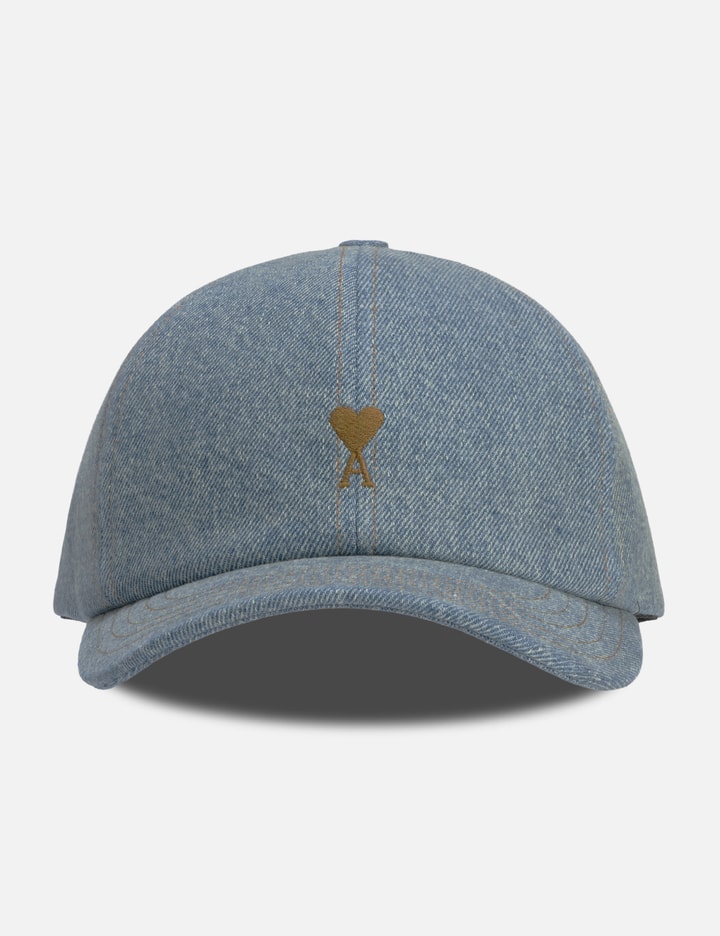 아미 Denim Ami De Coeur Embroidery Cap