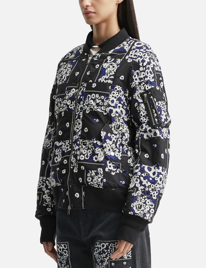 Overdyed Patchwork Bandana Flight Jacket Placeholder Image