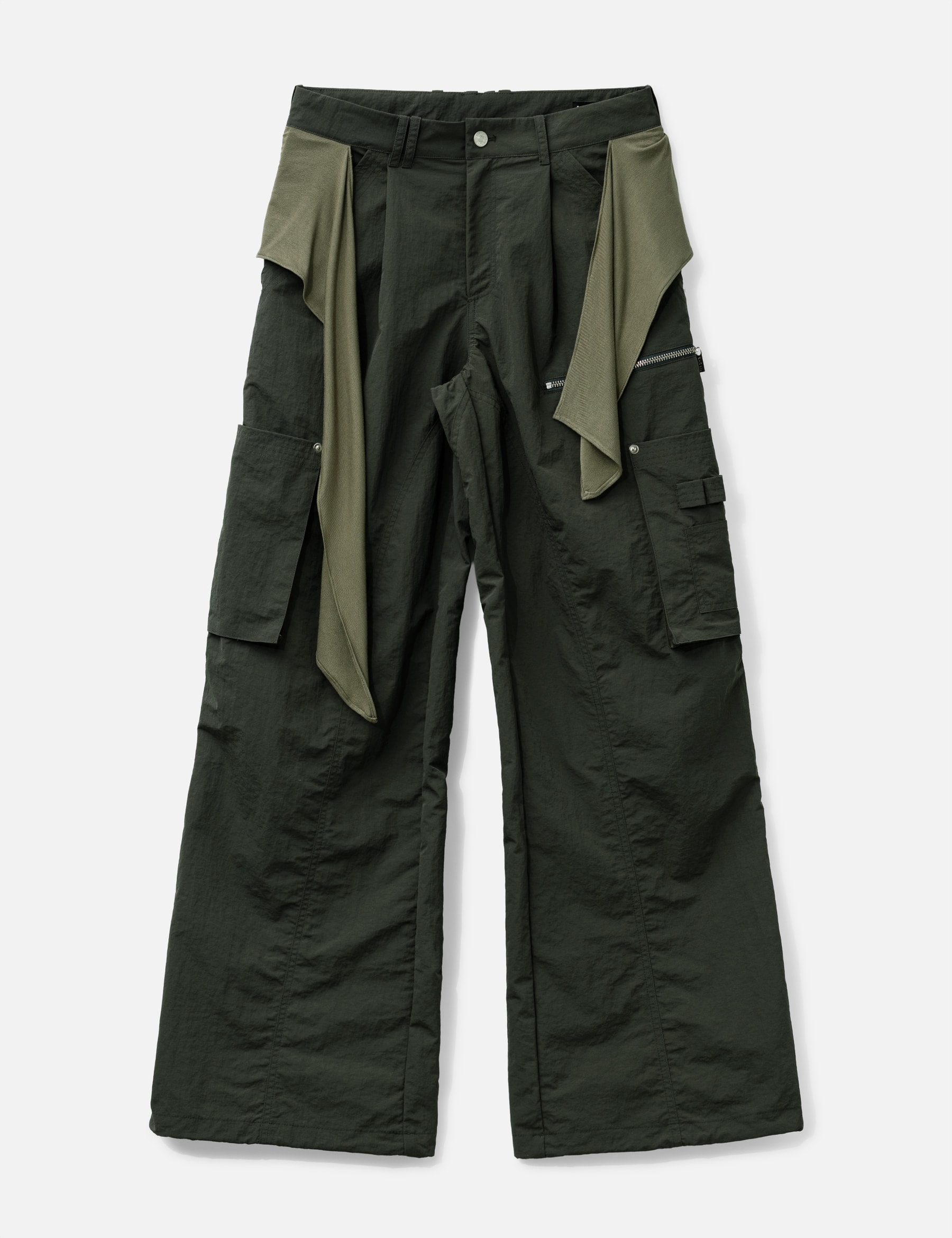 Mixed Layered Tie Jogger Pants view 16