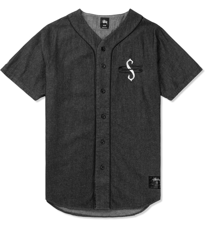 Stüssy Black Denim Baseball Shirt