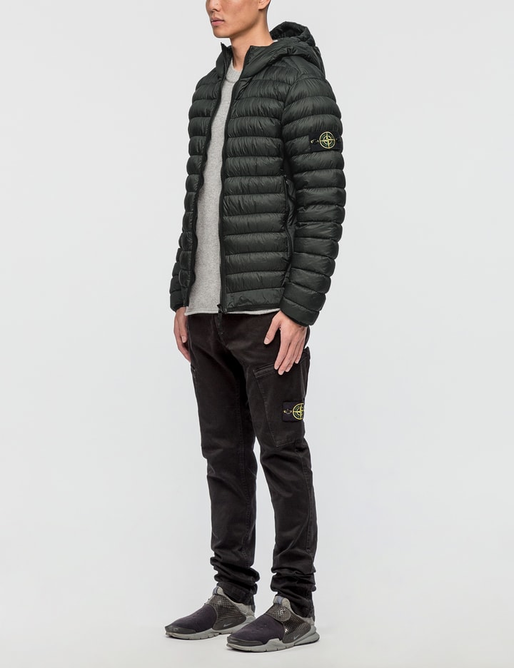 Garment Dyed Micro Yarn Hooded Down Jacket Placeholder Image