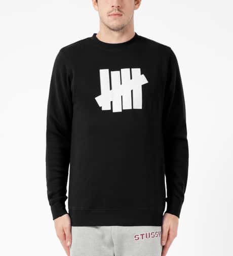 Undefeated - Black 5 Strike Crewneck Sweater | HBX - Globally 