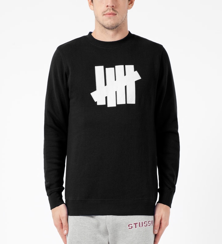 Undefeated Black 5 Strike Crewneck Sweater