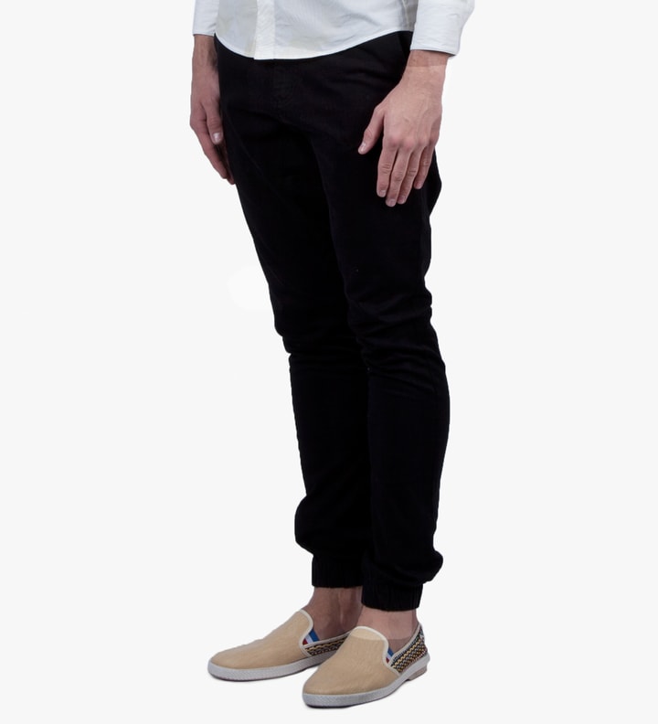 Robert Geller Black Tencel Flight Pant