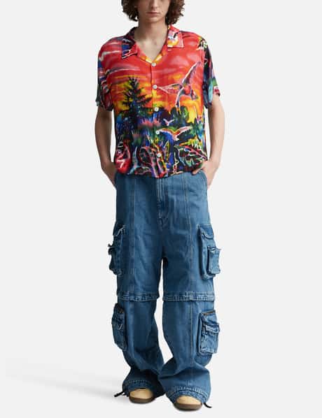 Forgotten Forest Short Sleeve Button Up Shirt view 14