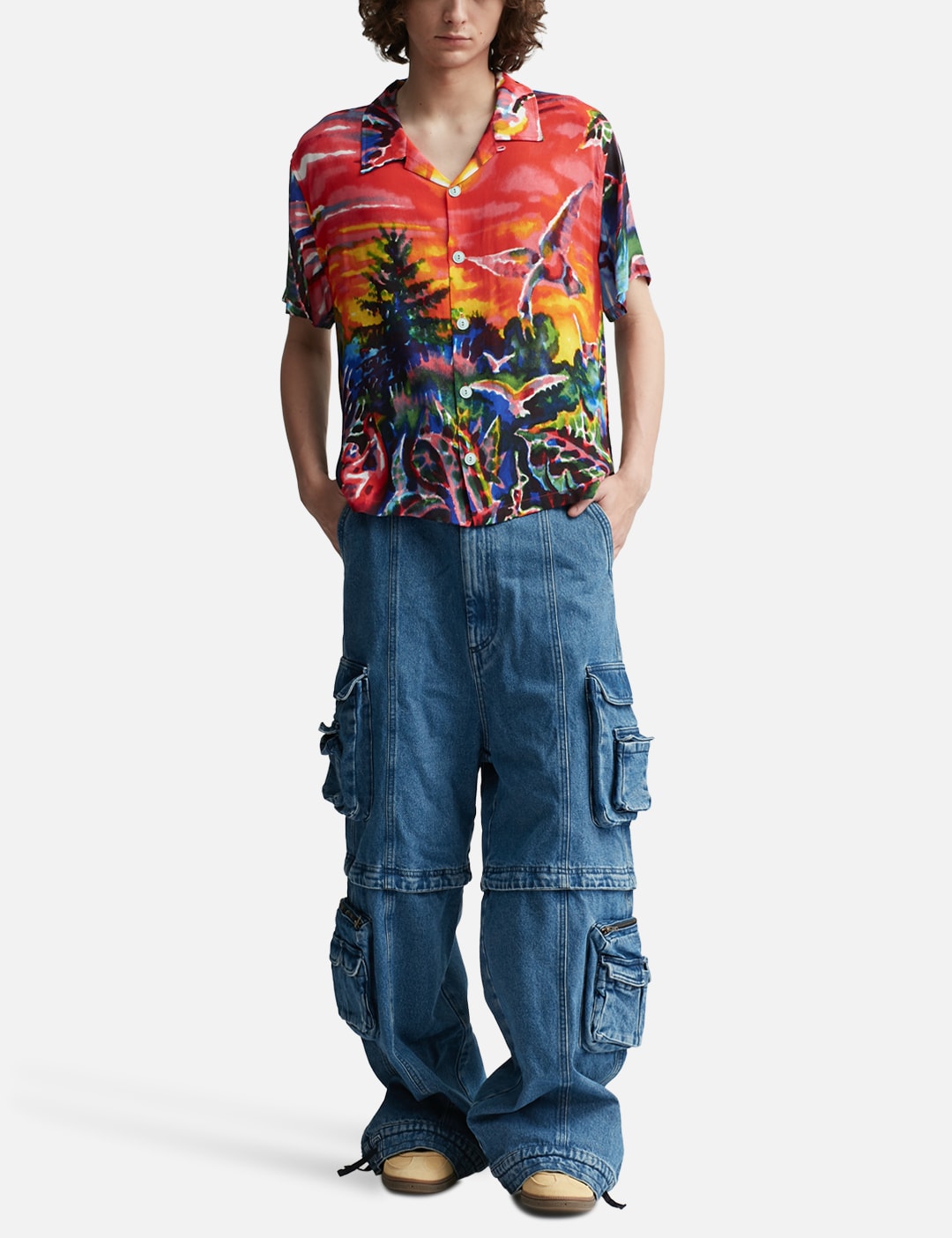 Forgotten Forest Short Sleeve Button Up Shirt view 20