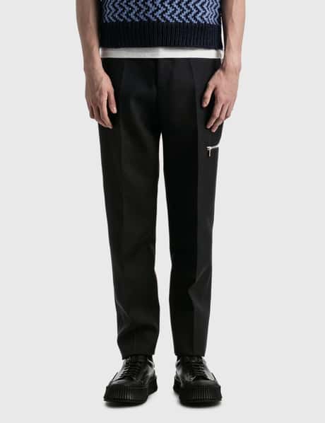 Jil Sander - Sharp Wool Serge Trousers | HBX - Globally 