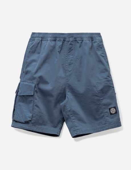 Stone Island L1304 Organic Cotton Cargo Bermuda Shorts