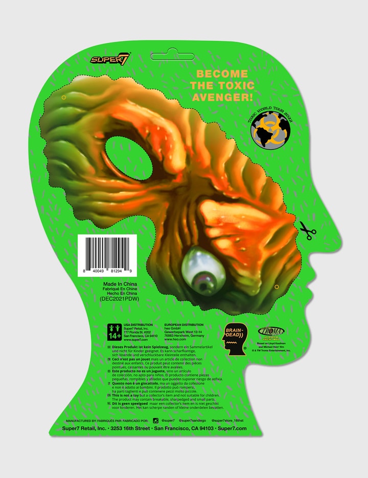 Toxic Avenger x Brain Dead ReAction Figure - Toxie (Glow) Placeholder Image