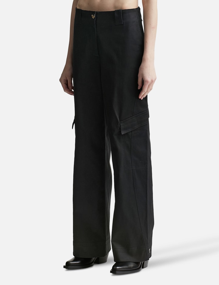 Herringbone Canvas Mid Waist Pants Placeholder Image