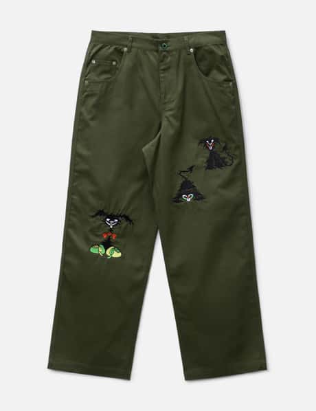 Brain Dead Twisted Snout Embroidered Pants