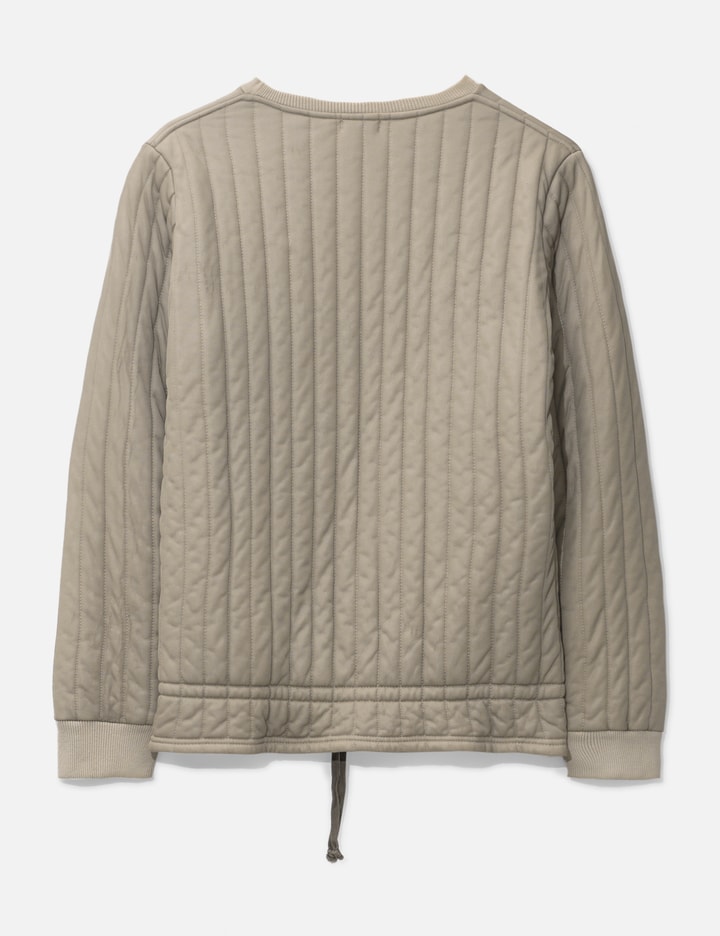 Shop Helmut Lang Quilted Sweater In White