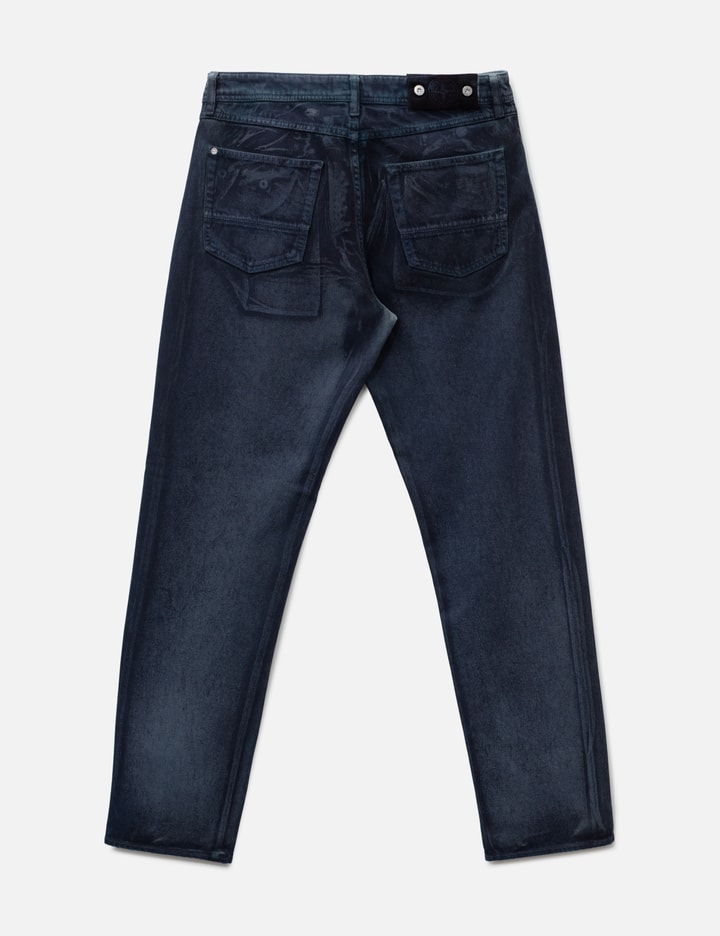 Stone Island Hand Sprayed Reflective Straight Denim Jeans