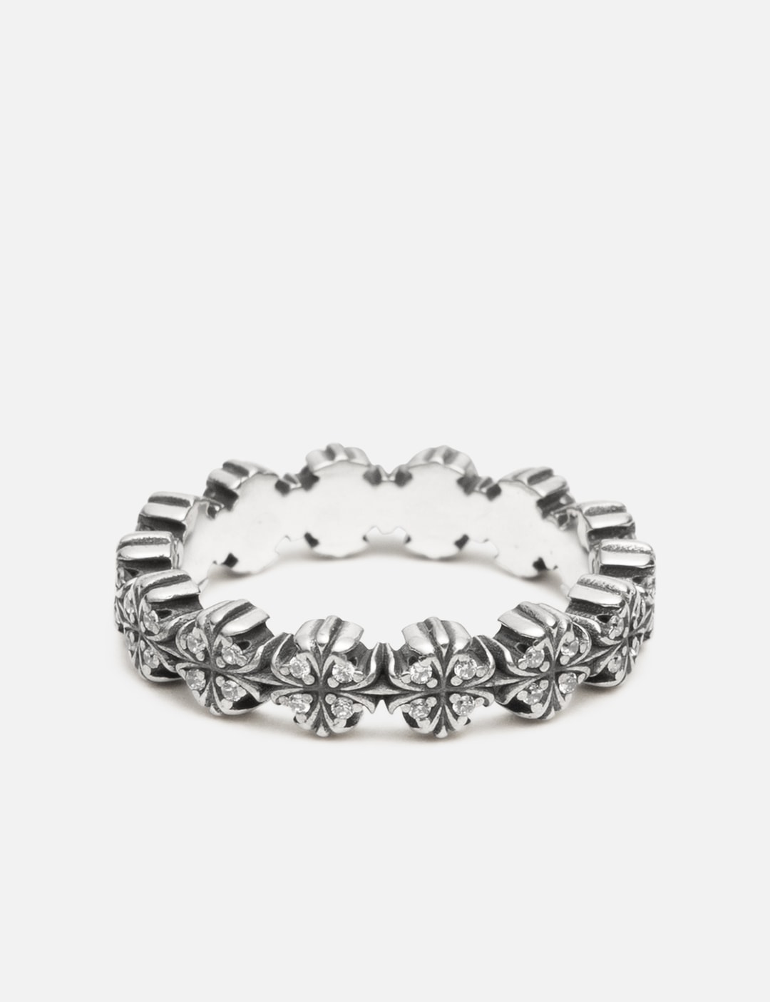 Maltese-Cross Quadruplets Oxidised Classic Ring view 7