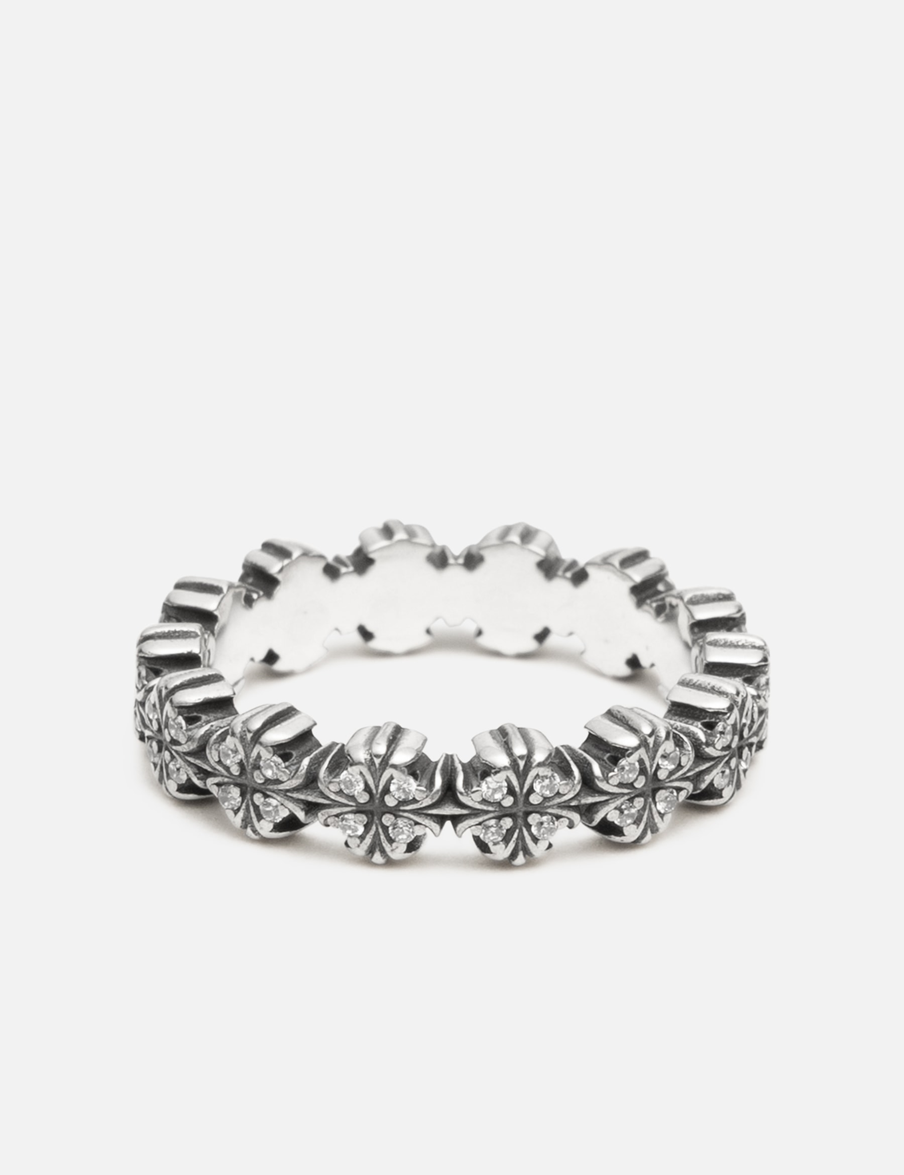 Maltese-Cross Quadruplets Oxidised Classic Ring view 11