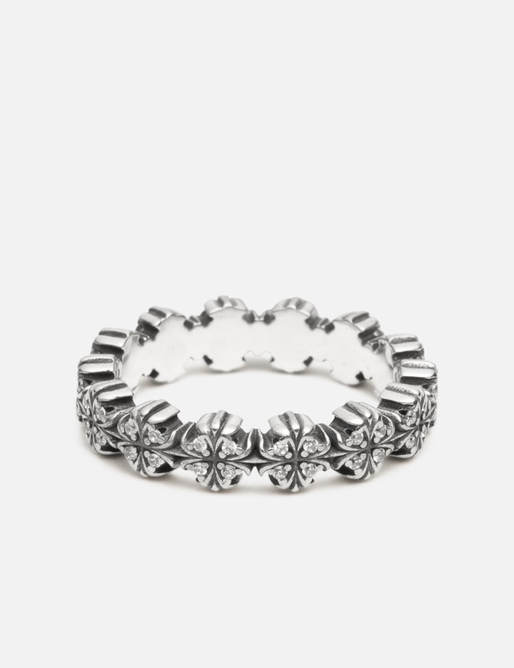 Maltese-Cross Quadruplets Oxidised Classic Ring