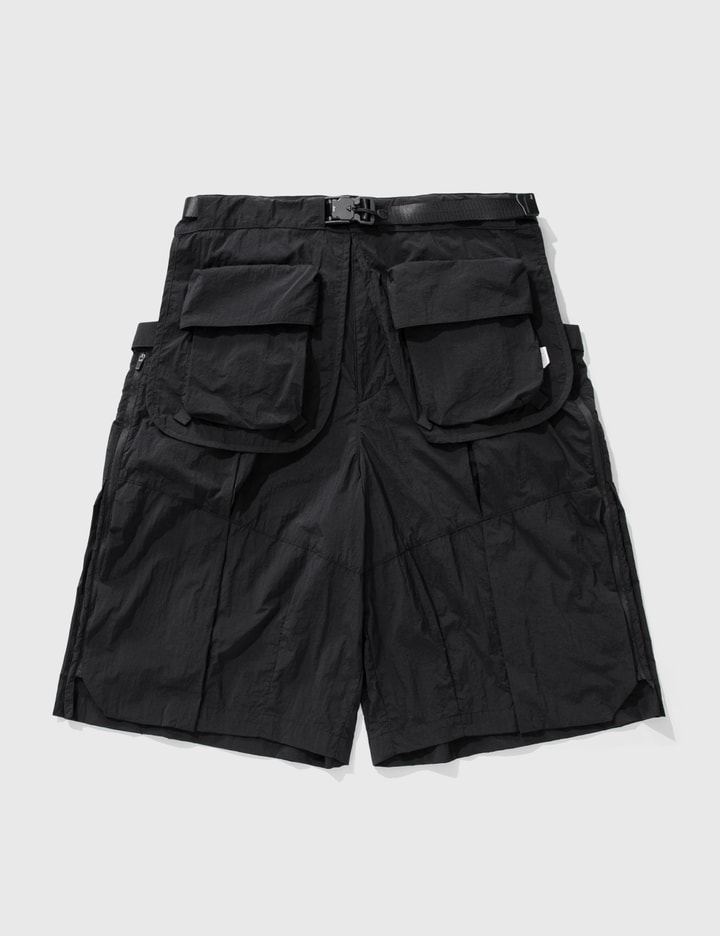 Archival Reinvent Teflon® Archival Belt Bag Ultrawide Shorts In Black
