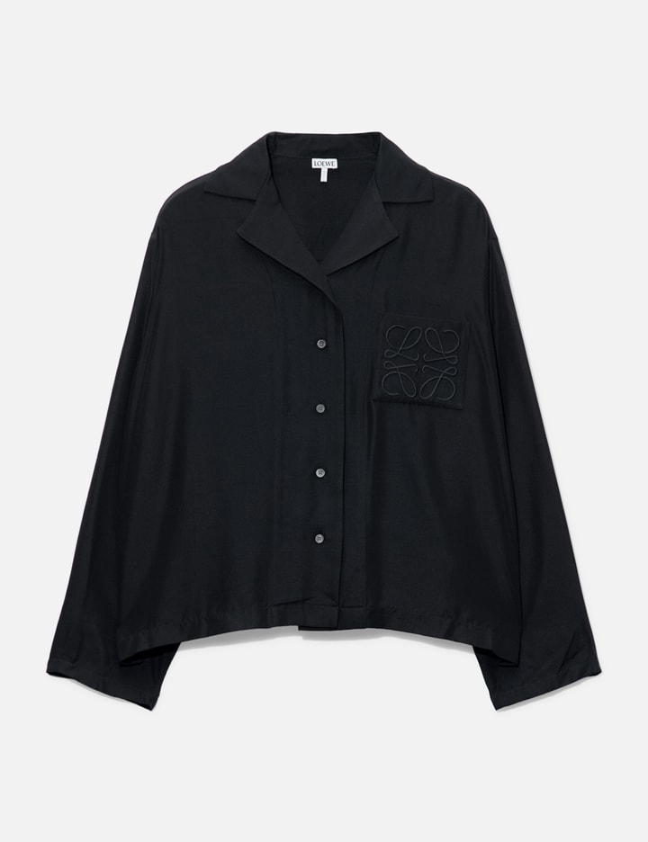 Loewe Linen Shirt In Black