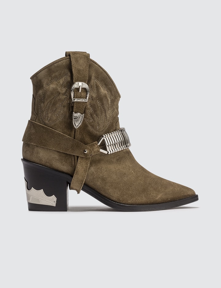 Western Harness Suede Boots Placeholder Image