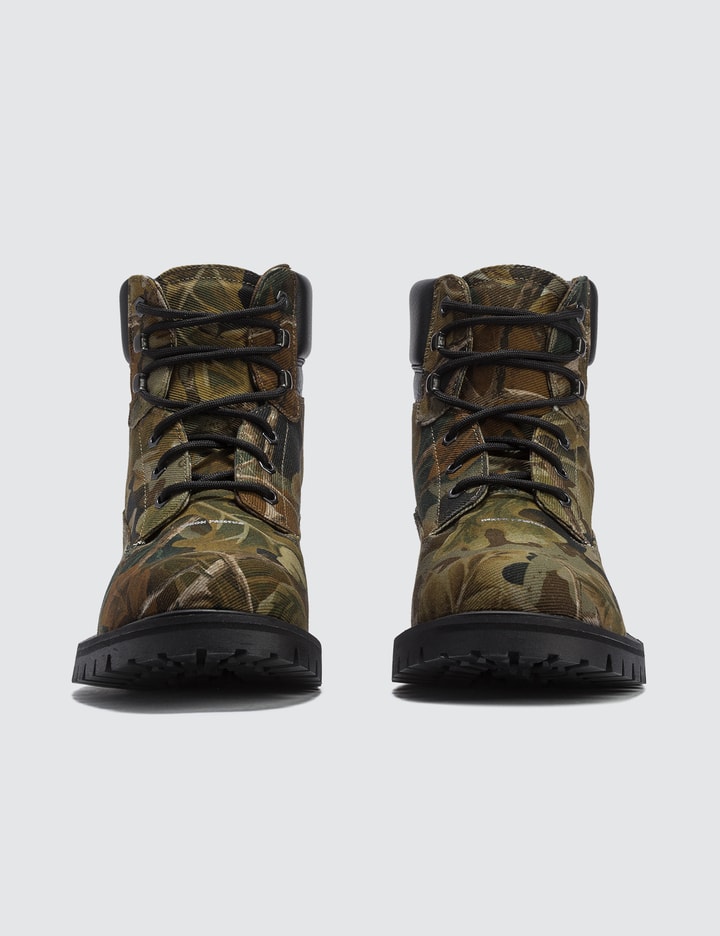 Camo Leaf Cleated Ankle Boots Placeholder Image