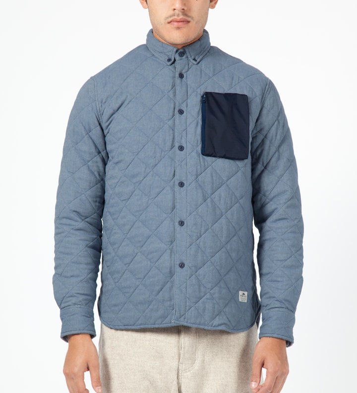 Blue Harrison L/S Quilted Shirt Placeholder Image