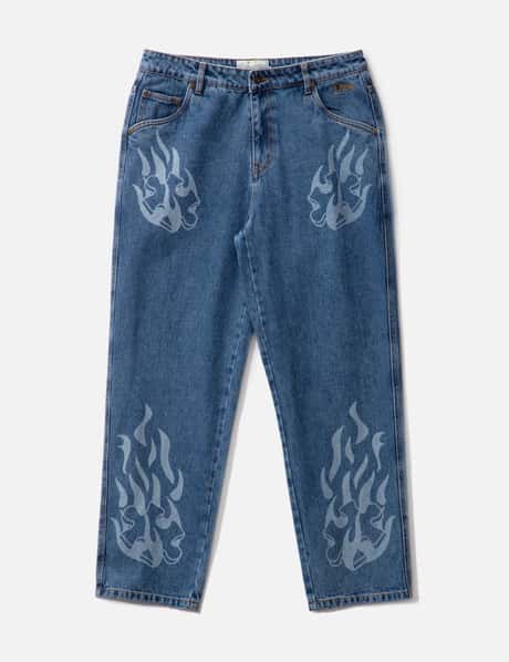 Dime FLAMEPUZZ RELAXED DENIM PANTS