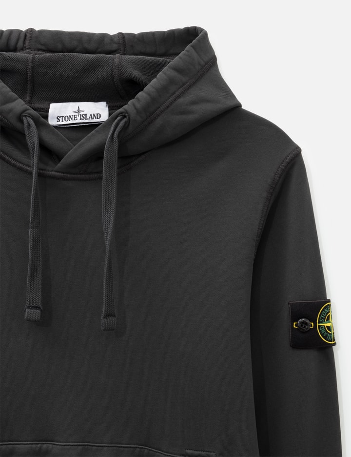 Stone Island Organic Cotton Fleece Hooded Sweatshirt
