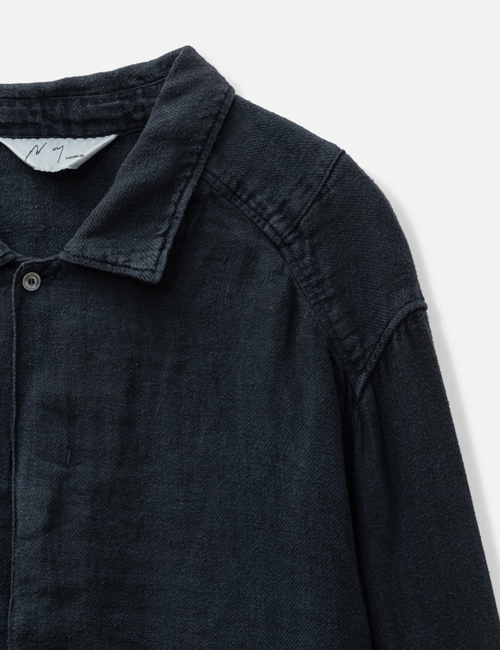 ANCELLM Aging Linen Cross-Line Shirt